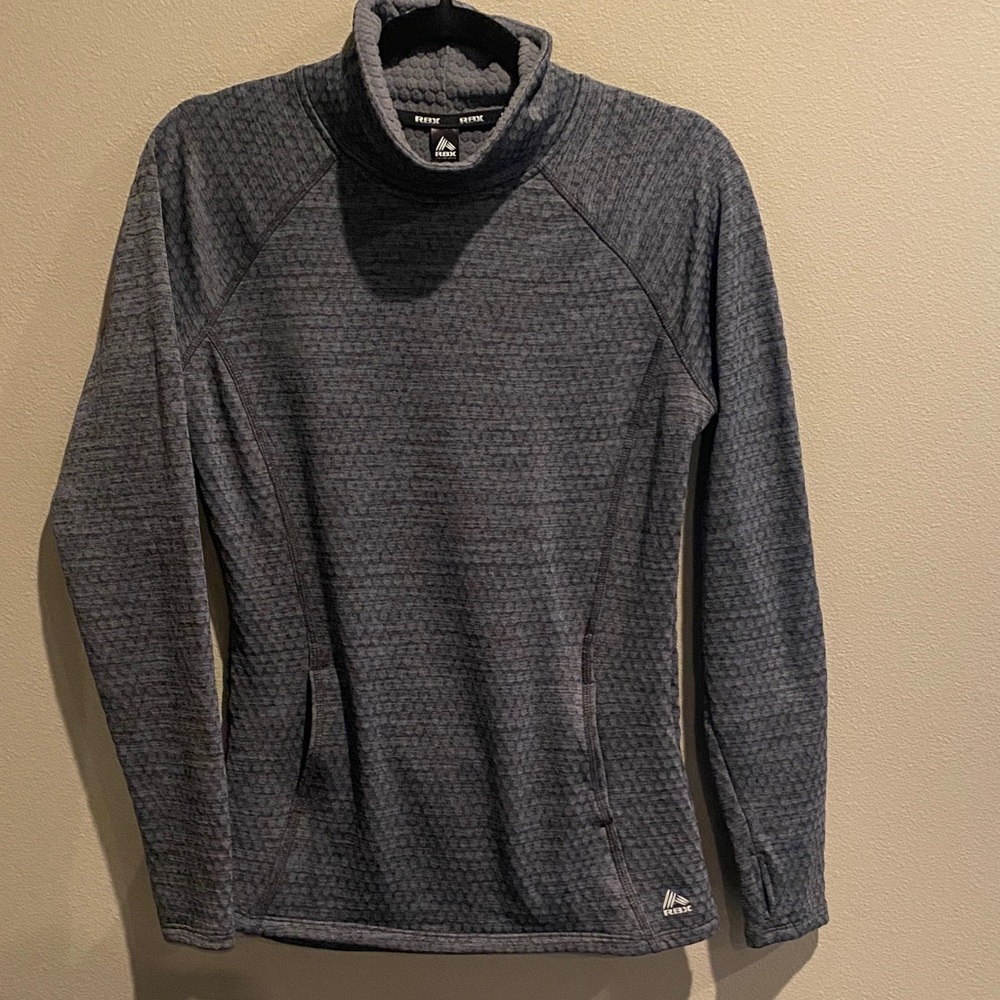 RBX Women's Gray Textured Top